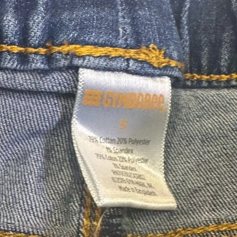 Girl's Gymboree Pull On Jeans sz 5 Elastic Waist Jeans